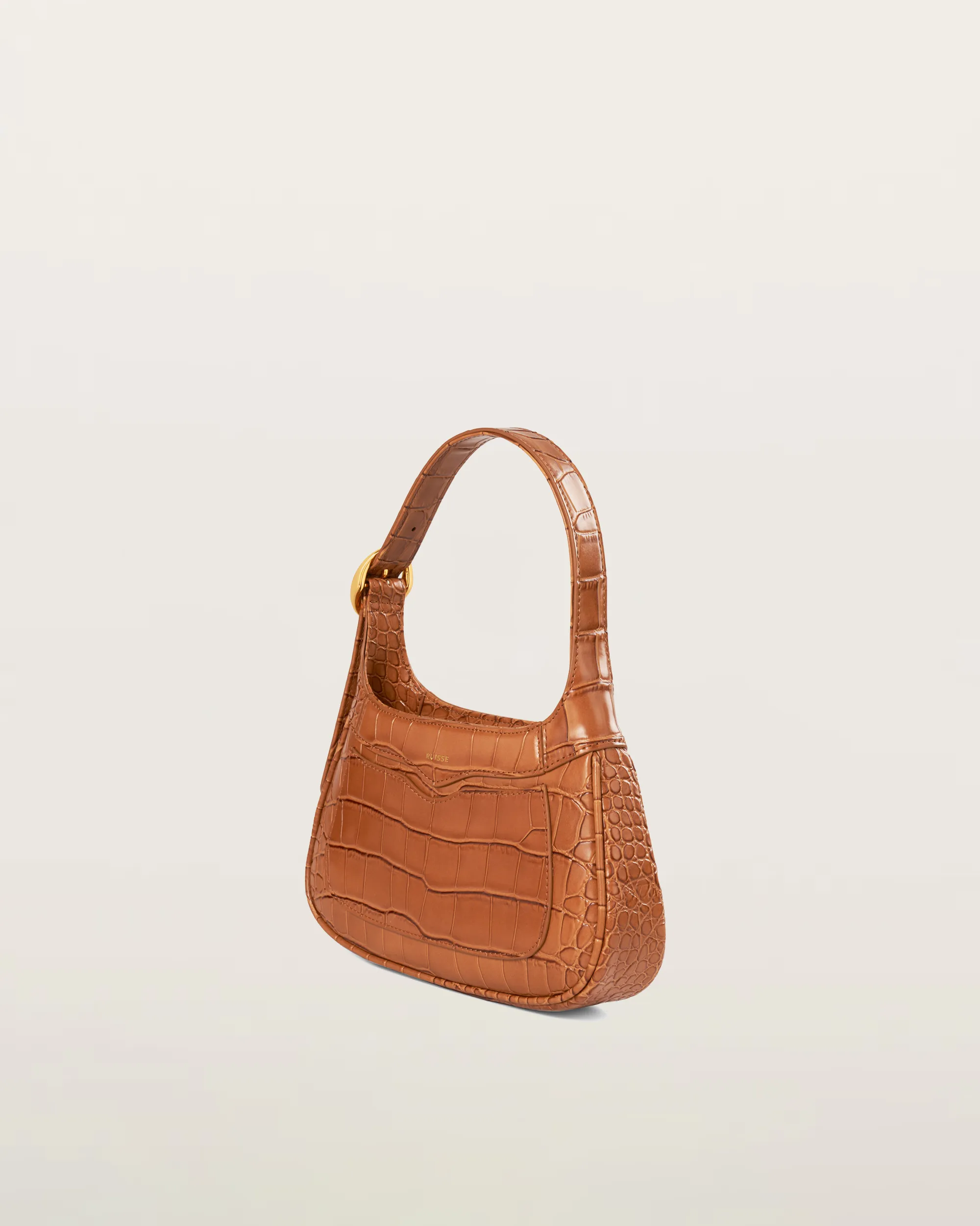 Freya Shoulder Bag - Tan Croc