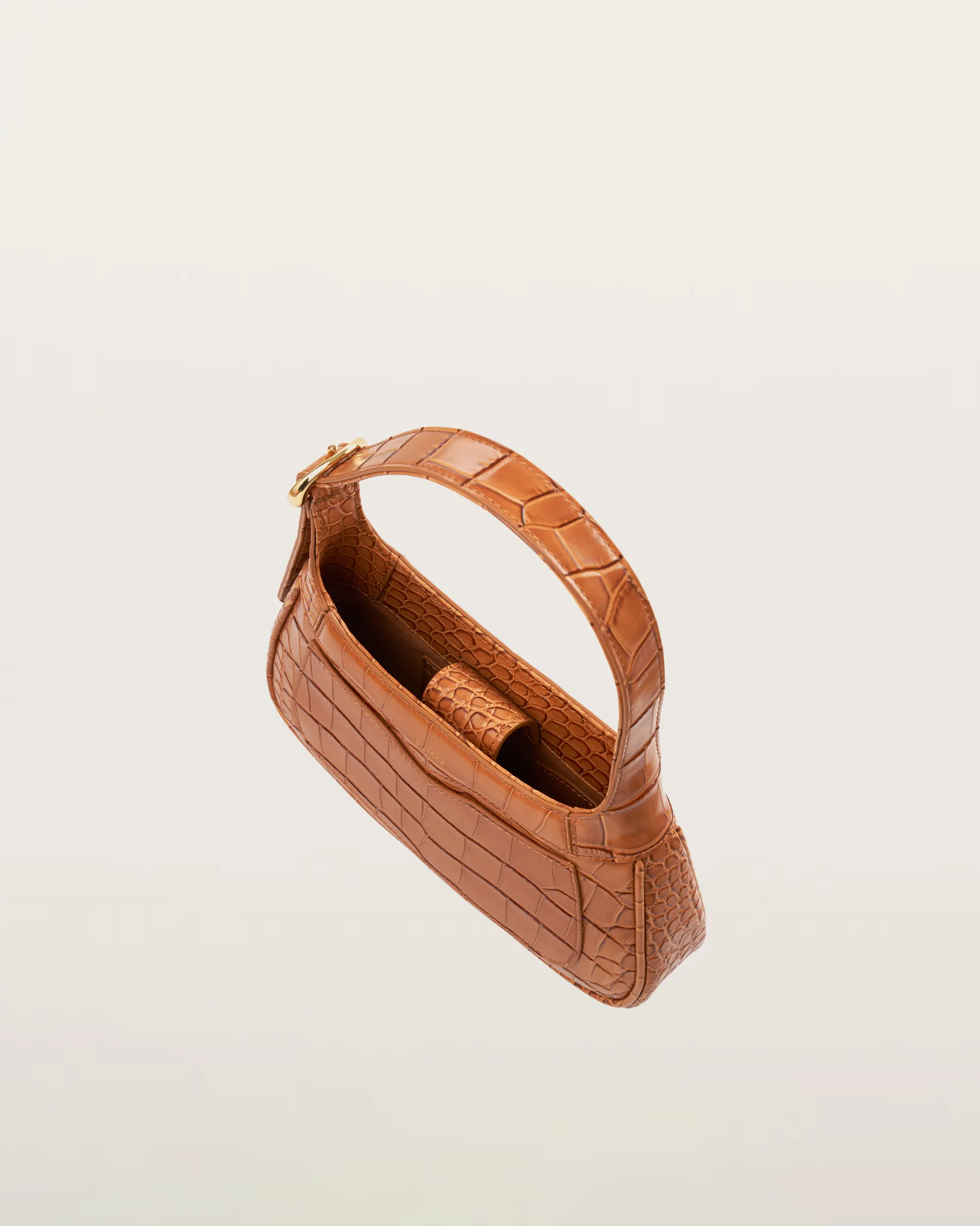 Freya Shoulder Bag - Tan Croc