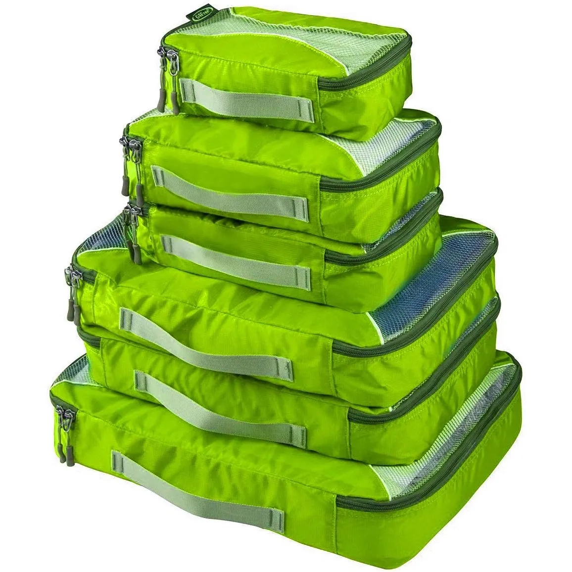 G4Free 3pcs/6pcs/7pcs Packing Cubes Suitcase Organiser Packing Bags Luggage Organiser Value Set for Travel Home Storage, Black, (1S 2M 2L 1XL)-6PC, Suitcase