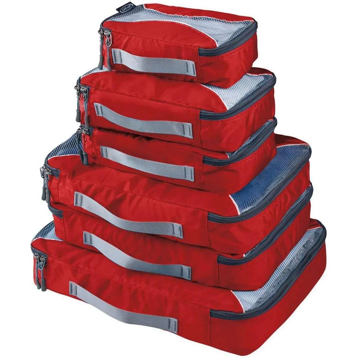 G4Free 3pcs/6pcs/7pcs Packing Cubes Suitcase Organiser Packing Bags Luggage Organiser Value Set for Travel Home Storage, Black, (1S 2M 2L 1XL)-6PC, Suitcase