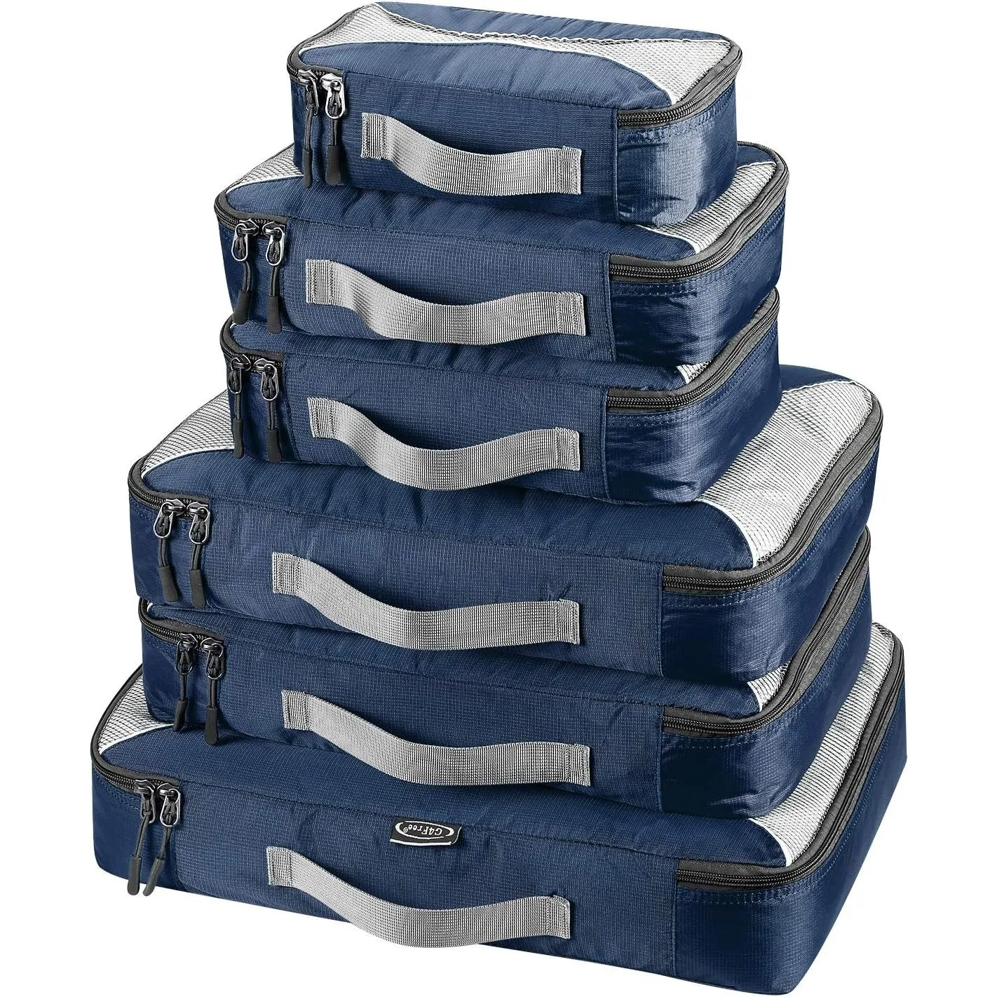 G4Free 3pcs/6pcs/7pcs Packing Cubes Suitcase Organiser Packing Bags Luggage Organiser Value Set for Travel Home Storage, Black, (1S 2M 2L 1XL)-6PC, Suitcase