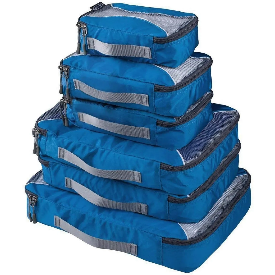 G4Free 3pcs/6pcs/7pcs Packing Cubes Suitcase Organiser Packing Bags Luggage Organiser Value Set for Travel Home Storage, Black, (1S 2M 2L 1XL)-6PC, Suitcase