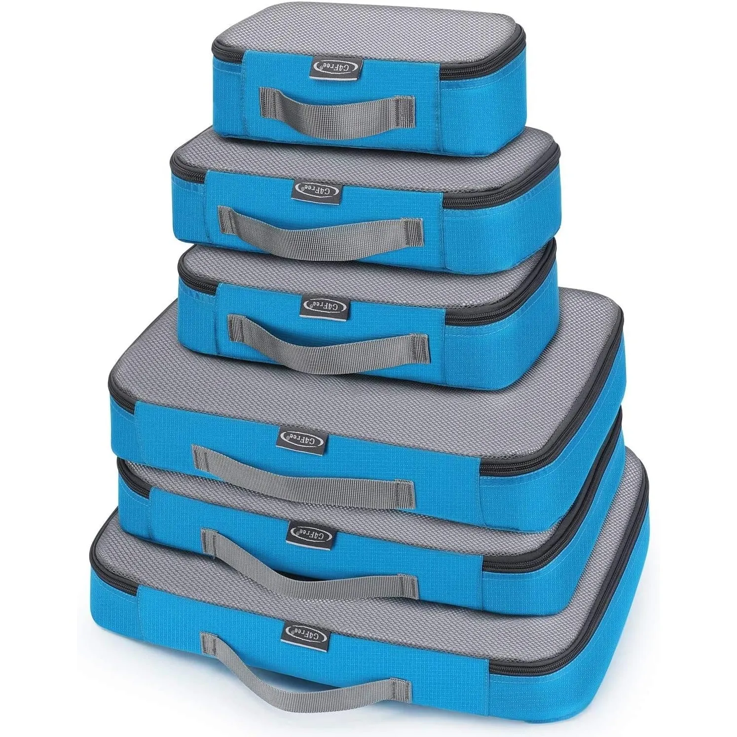 G4Free 3pcs/6pcs/7pcs Packing Cubes Suitcase Organiser Packing Bags Luggage Organiser Value Set for Travel Home Storage, Black, (1S 2M 2L 1XL)-6PC, Suitcase