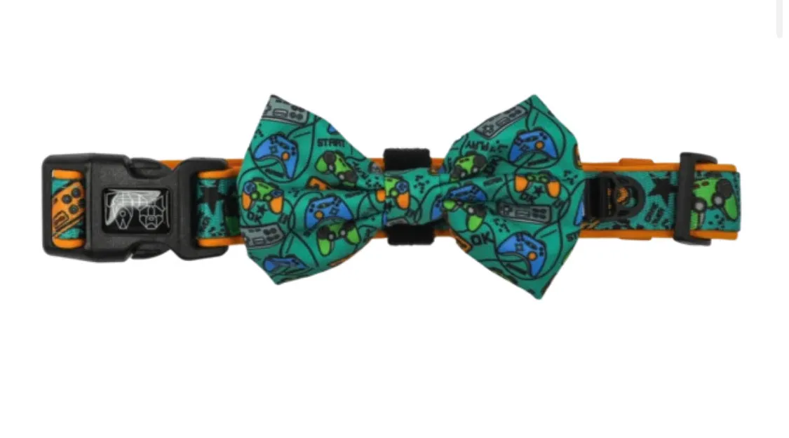 “Game Over" Collar & Bowtie
