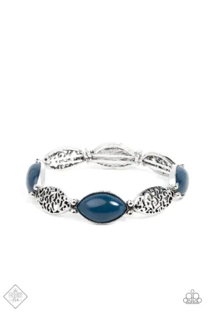 Garden Rendezvous Blue Paparazzi Bracelet
