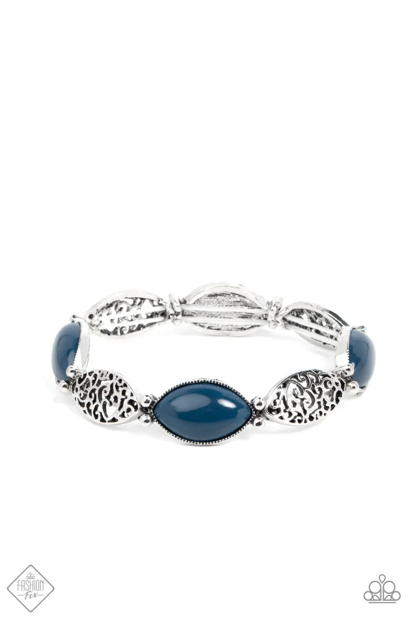 Garden Rendezvous Blue Paparazzi Bracelet