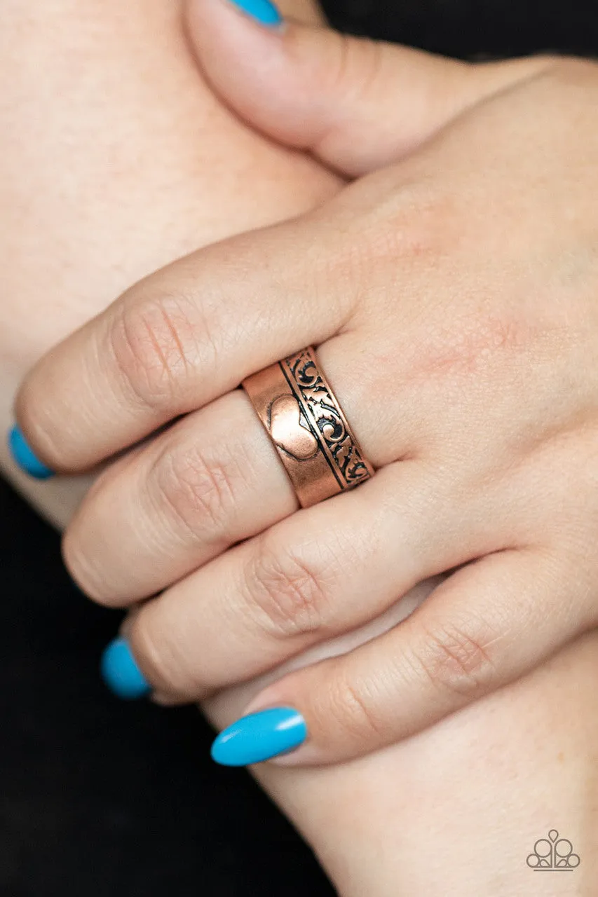 Garden Romance Copper Paparazzi Ring