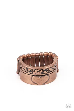 Garden Romance Copper Paparazzi Ring