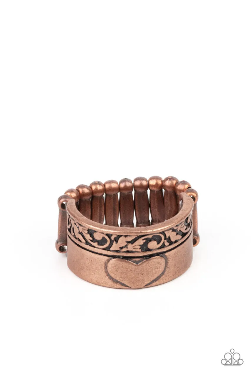 Garden Romance Copper Paparazzi Ring