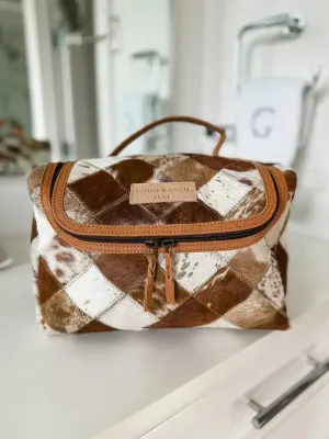 Genuine Hide Boho Toiletry Bag