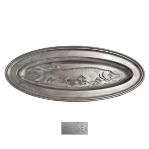 German pewter fish platter