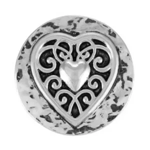Ginger Snaps Vintage Heart Snap