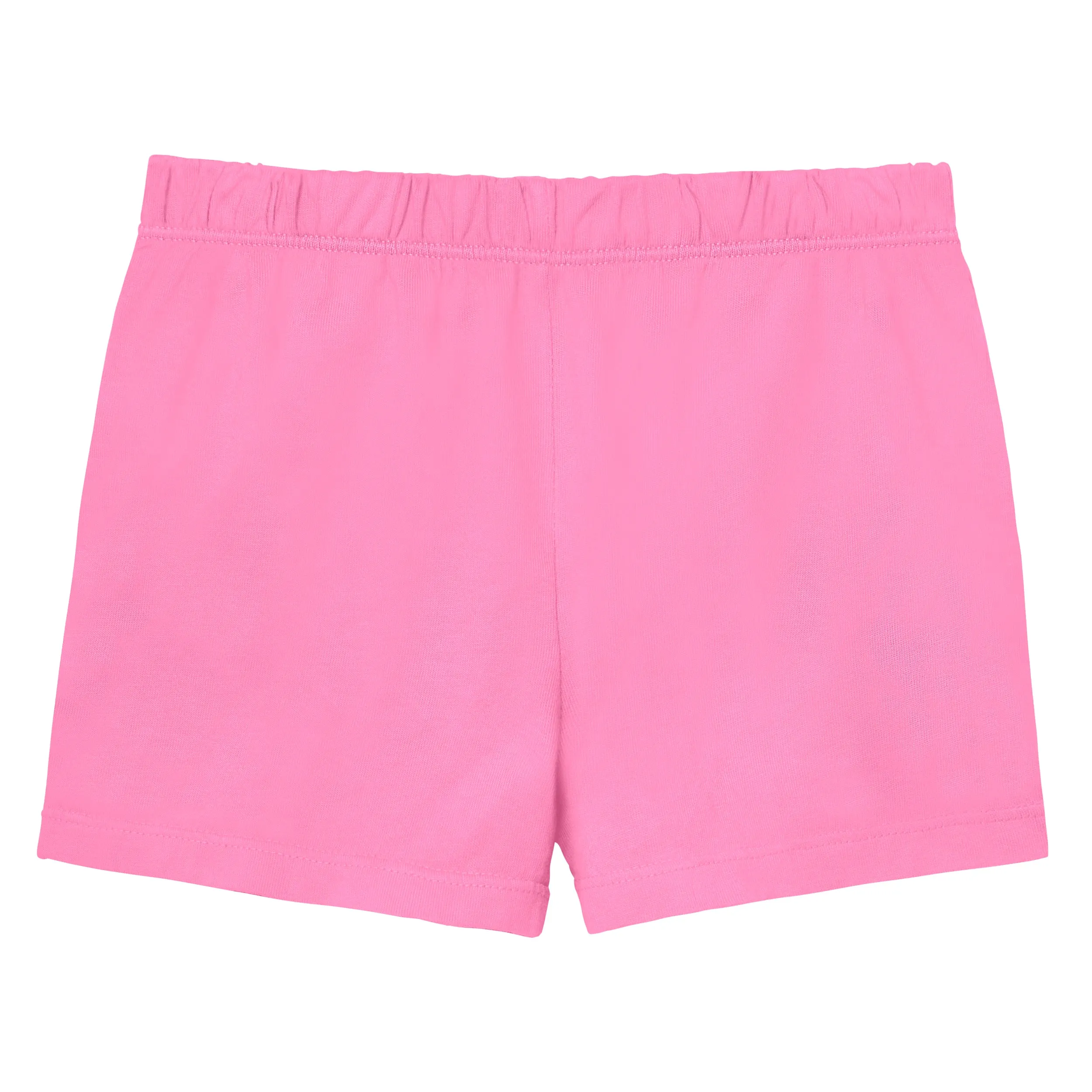 Girls Soft Cotton UPF 50  Jersey Pocket Shorts | Medium Pink