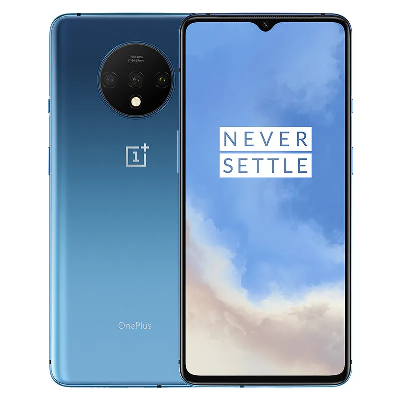 Global ROM OnePlus 7T 8GB 128GB Smartphone Snapdragon 855 Plus Octa Core 90Hz AMOLED Screen 48MP Triple Cameras NFC blue_8 256GB