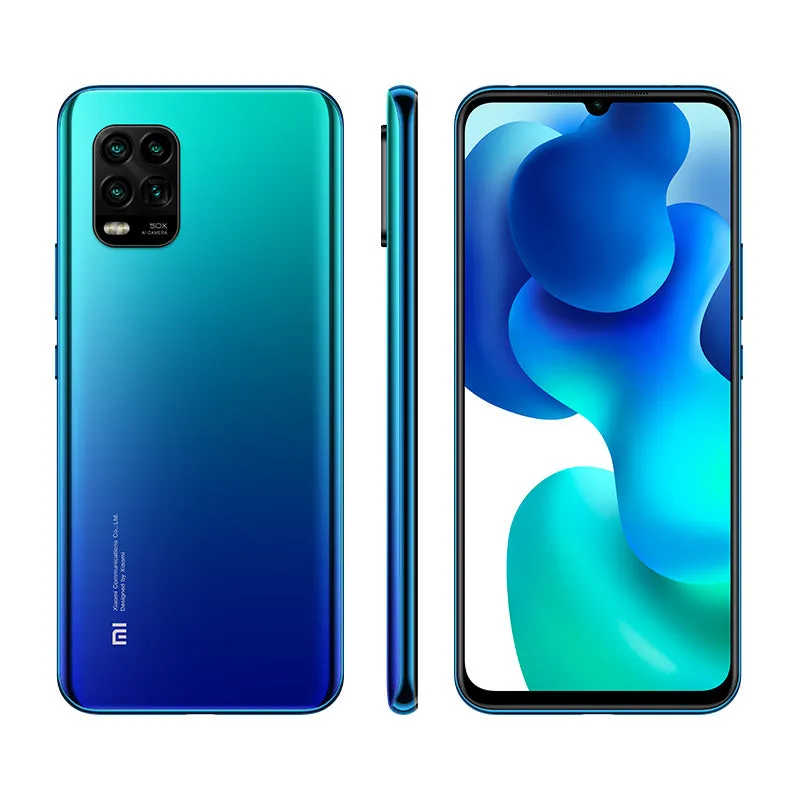 Global Version Xiaomi Mi 10 Lite Snapdragon 765G Octa Core 48MP AI Quad Cameras 6.57"" Dot Drop 4160mAh 5G Smartphone blue_8 128G