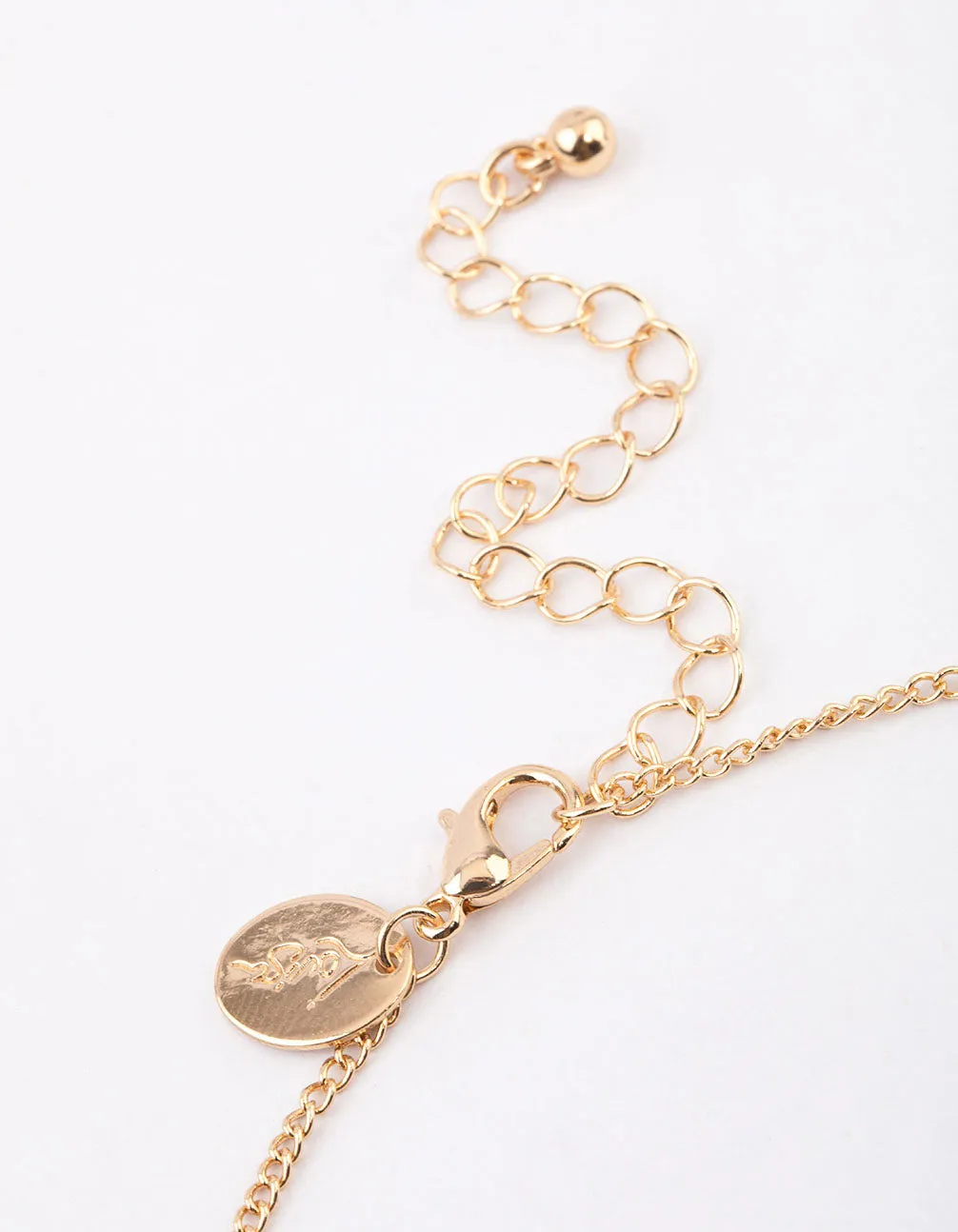 Gold Diamante Butterfly Necklace & Polishing Set