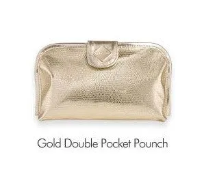 Gold Double Pocket Pouch