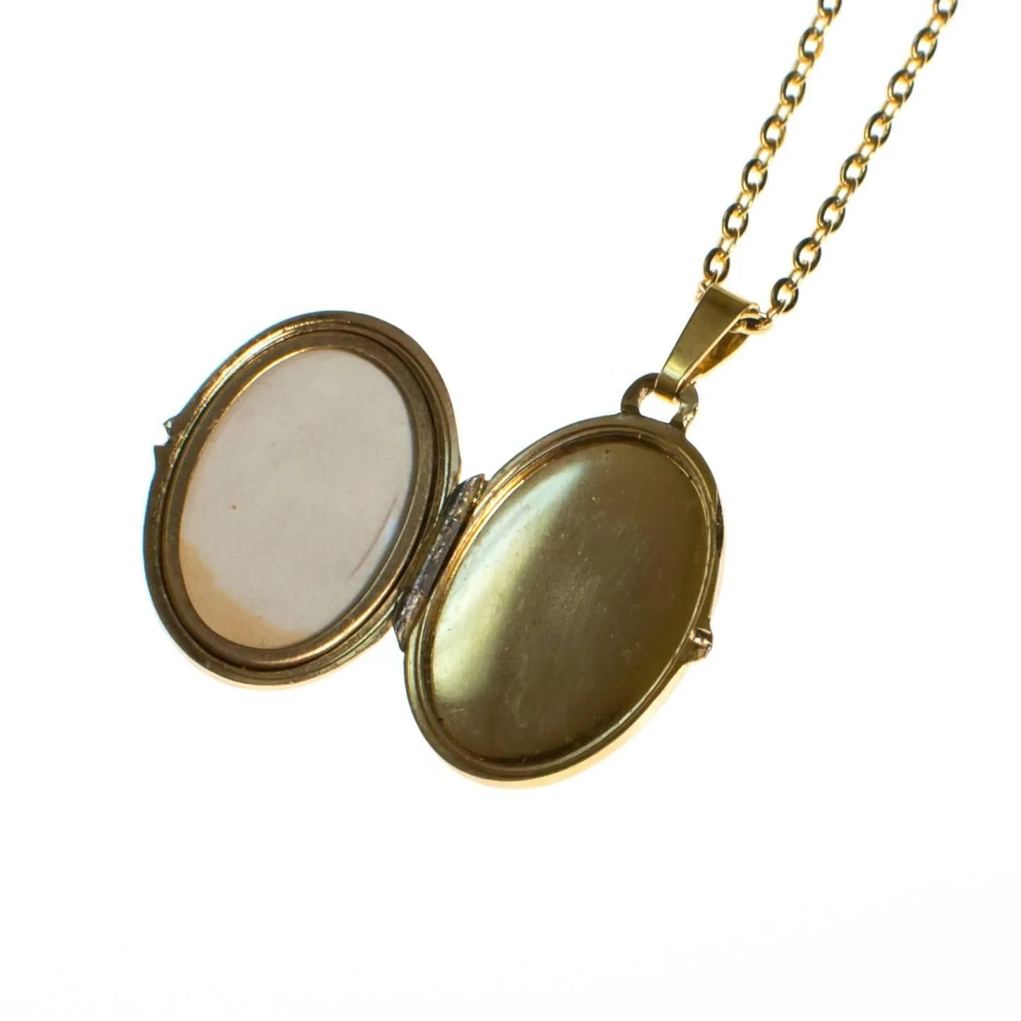 Gold Filled Locket with Floral Design