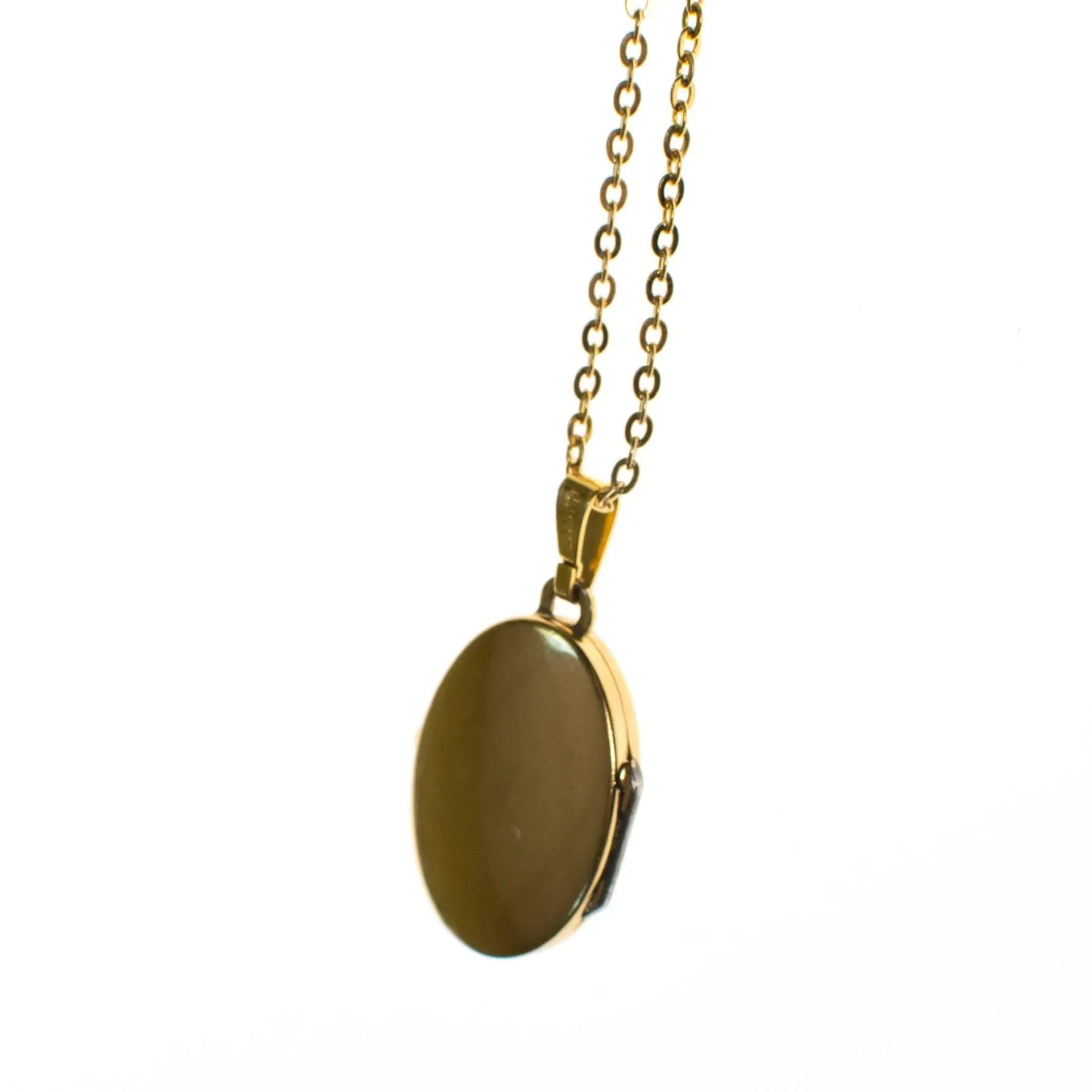 Gold Filled Locket with Floral Design