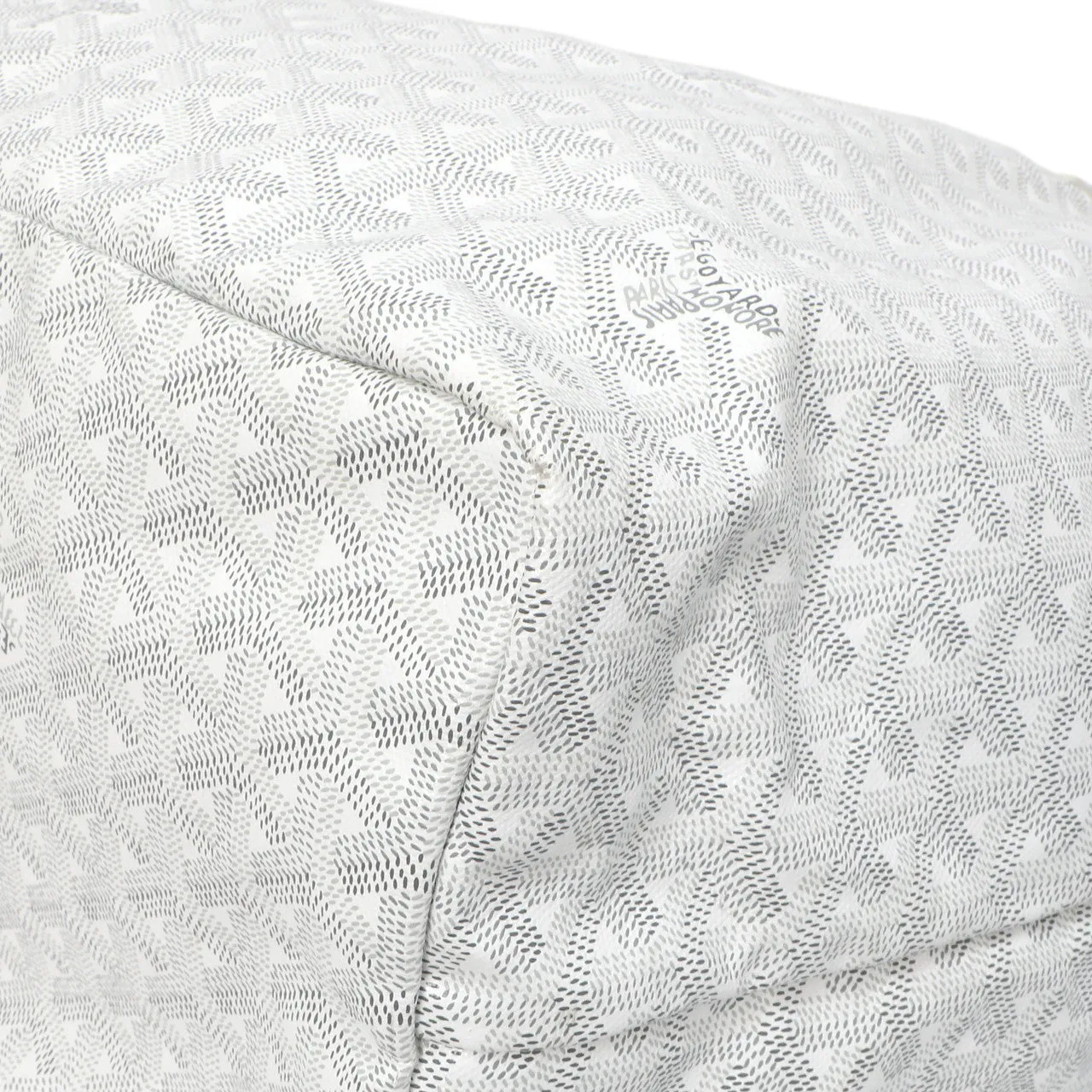 Goyard White Goyardine Saint Louis GM