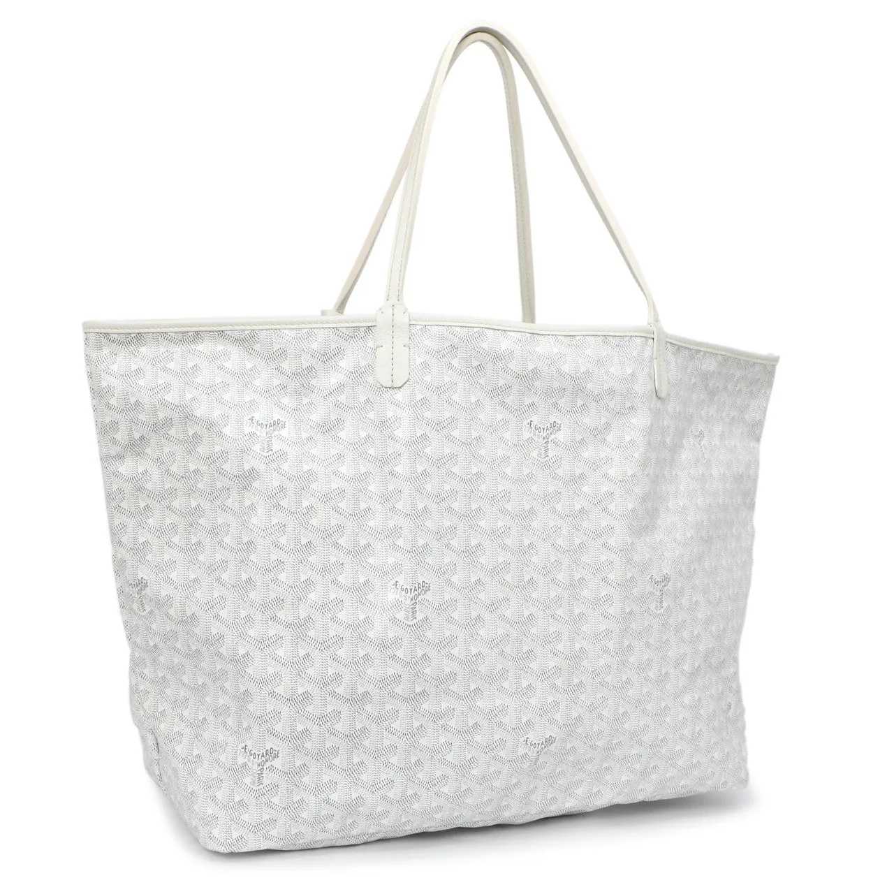 Goyard White Goyardine Saint Louis GM