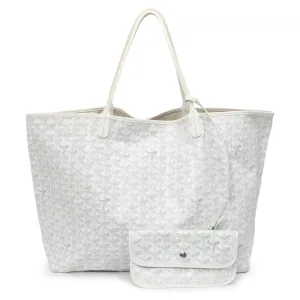 Goyard White Goyardine Saint Louis GM