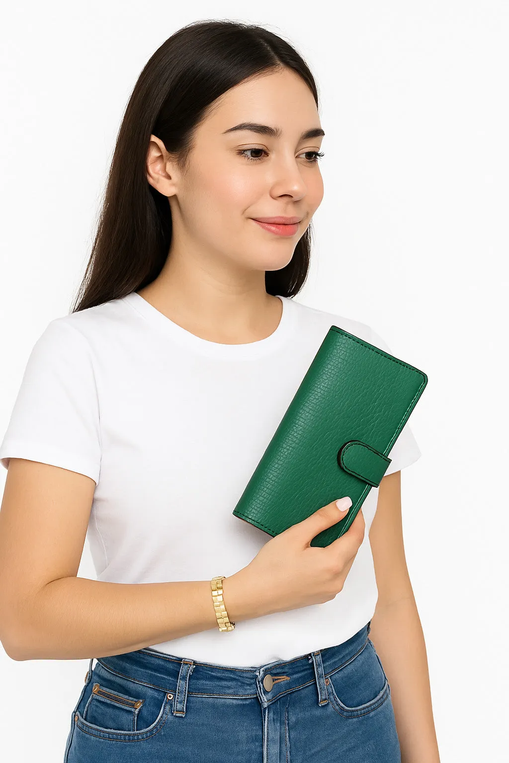 Green (Croco-Embossed) Purse