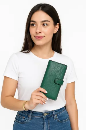 Green (Croco-Embossed) Purse