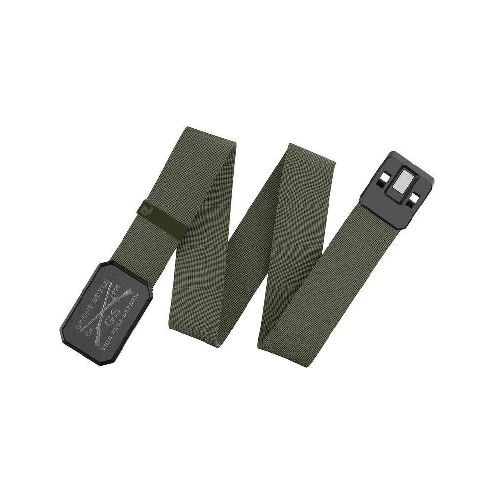 Grunt Style x Groove Life™ Belt - Gun Metal on Olive