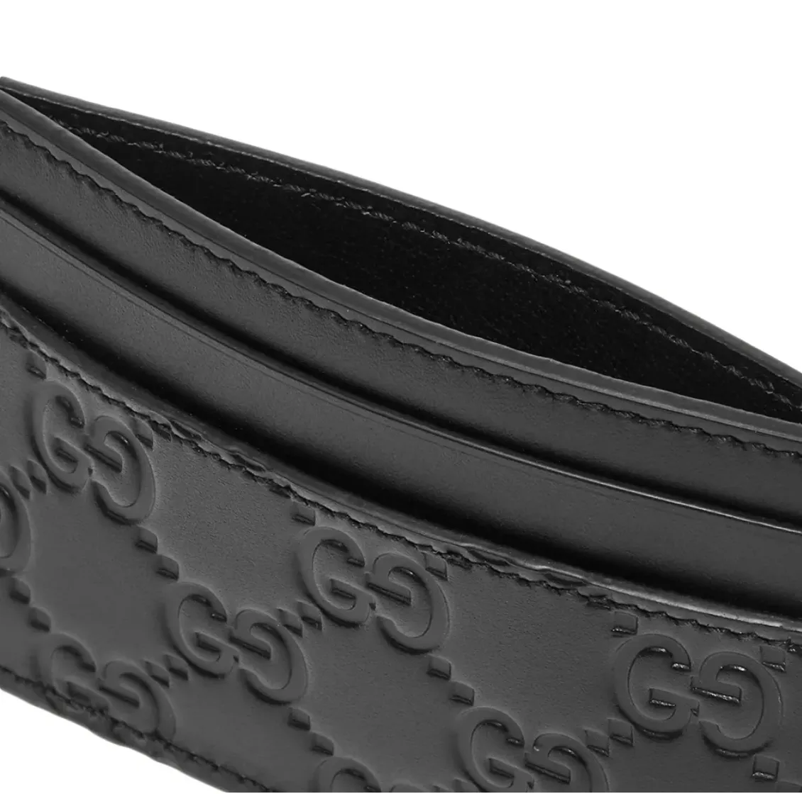 Gucci Interlocking GG Card Case in Black