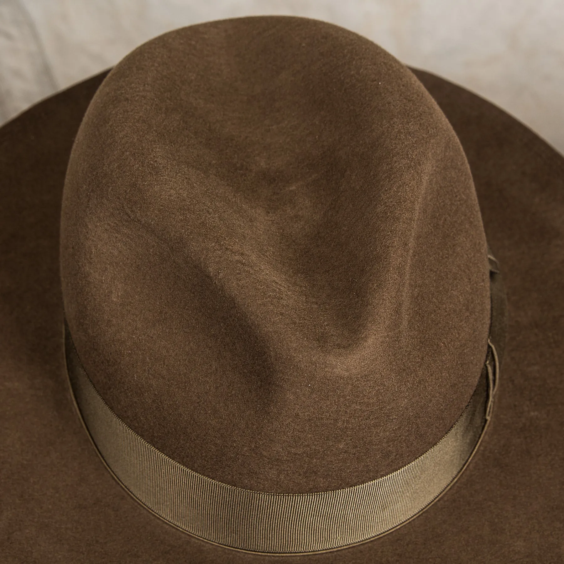 H. W. Dog & Co. Front-H Olive Wool Hat
