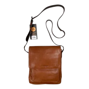 Harold's Bags ivy lane tablet messenger bag small, cognac