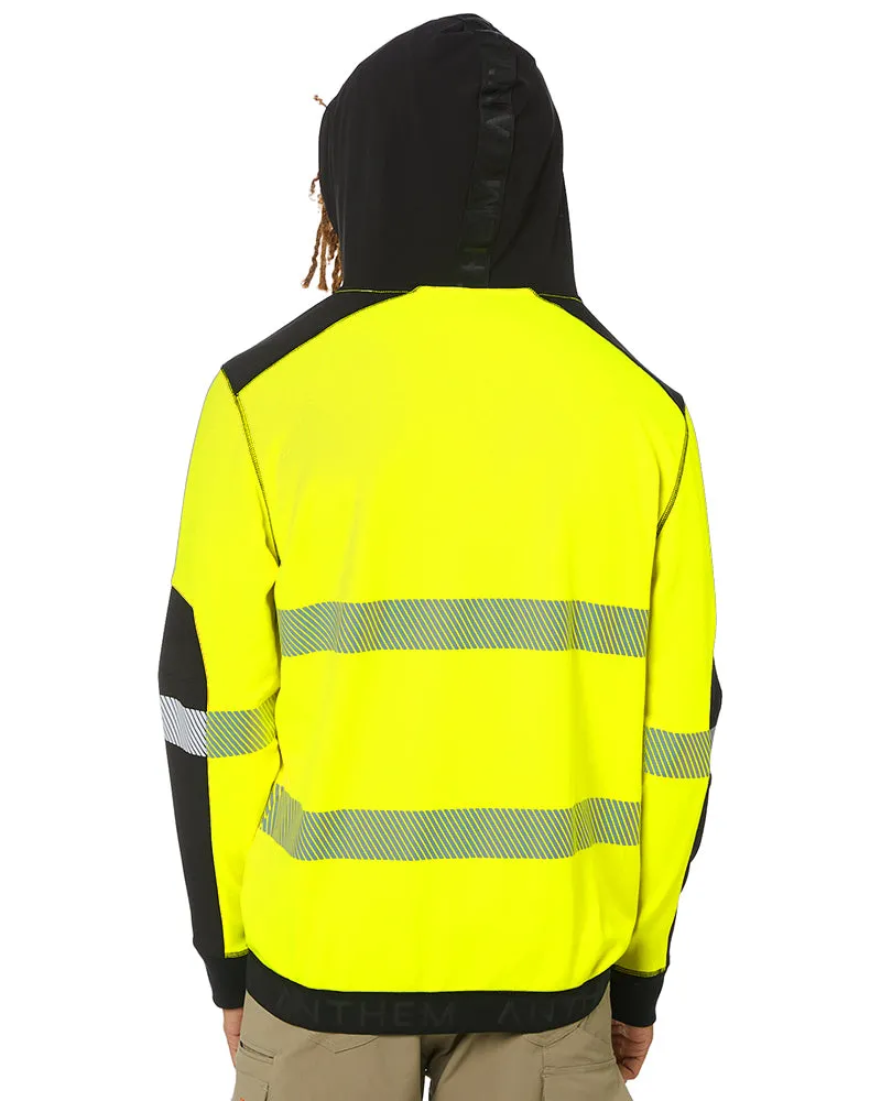 Hi Vis Taped Tech Hoodie - Yellow