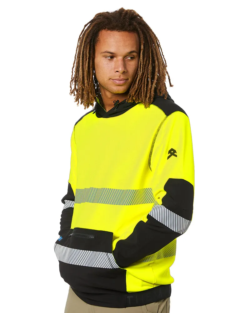 Hi Vis Taped Tech Hoodie - Yellow