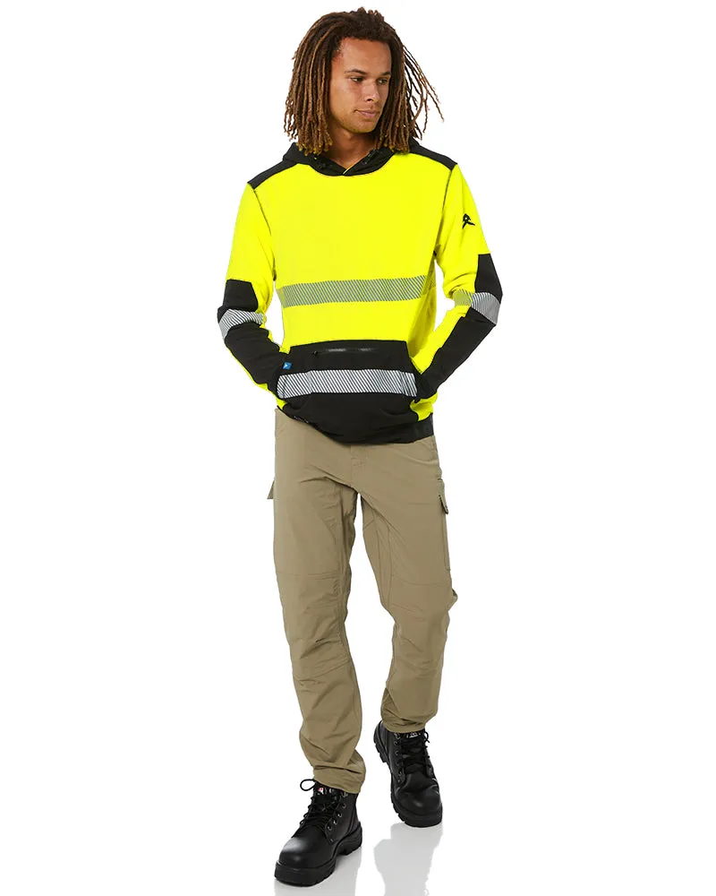Hi Vis Taped Tech Hoodie - Yellow
