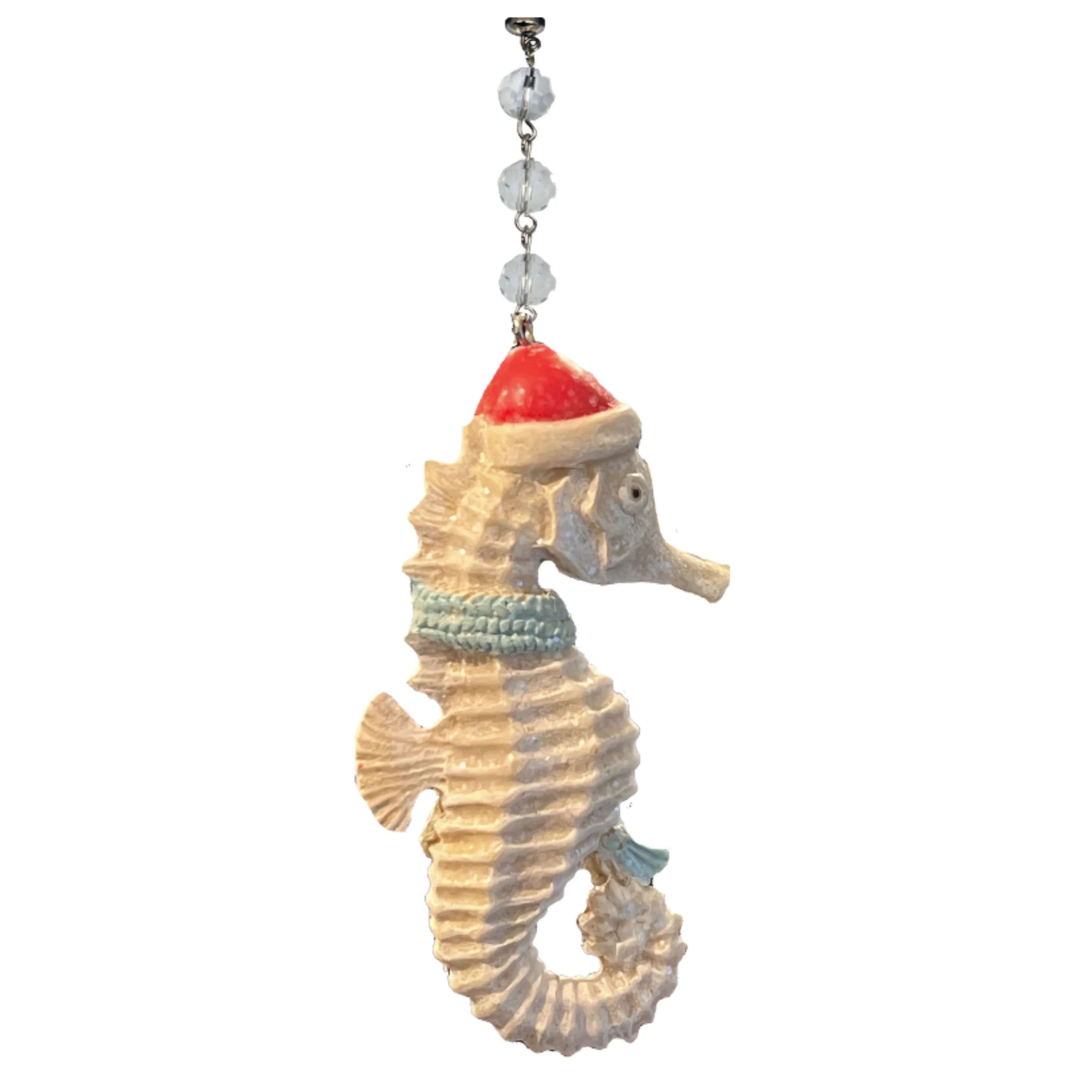 HOLIDAY SEAHORSE (Set/3) MAGNETIC CHANDELIER ORNAMENT