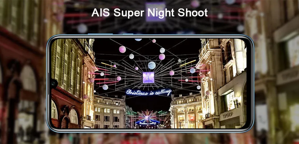 Honor 10 Lite 4G Mobile Phone Android 9.0 6.21" FHD 2340X1080 Dual Font Rear 24MP AI Camera Magic blue_4 64G