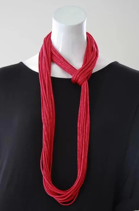 Infinity Scarf for Women in RED 'RUBY'