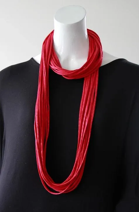 Infinity Scarf for Women in RED 'RUBY'