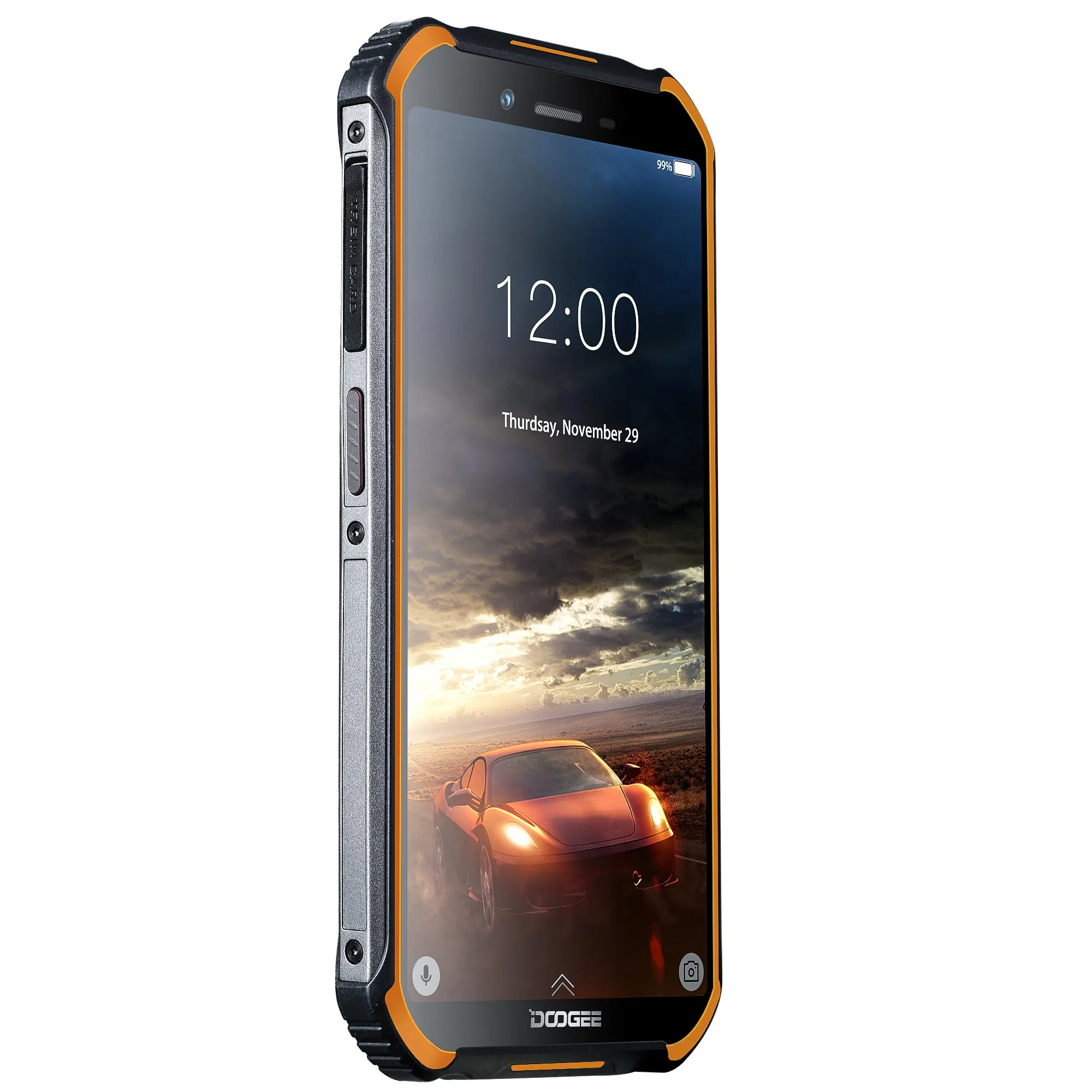 IP68 DOOGEE S40 Lite Quad Core 2GB 16GB Android 9.0 Rugged Phone Mobile Phone 5.5inch Display 4650mAh 8.0MP Fingerprint Orange