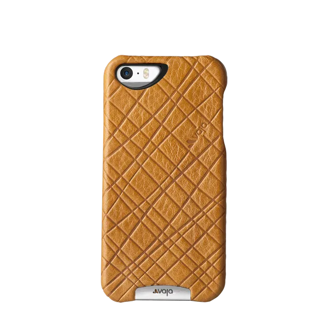 iPhone SE - Embossed Leather Grip Case