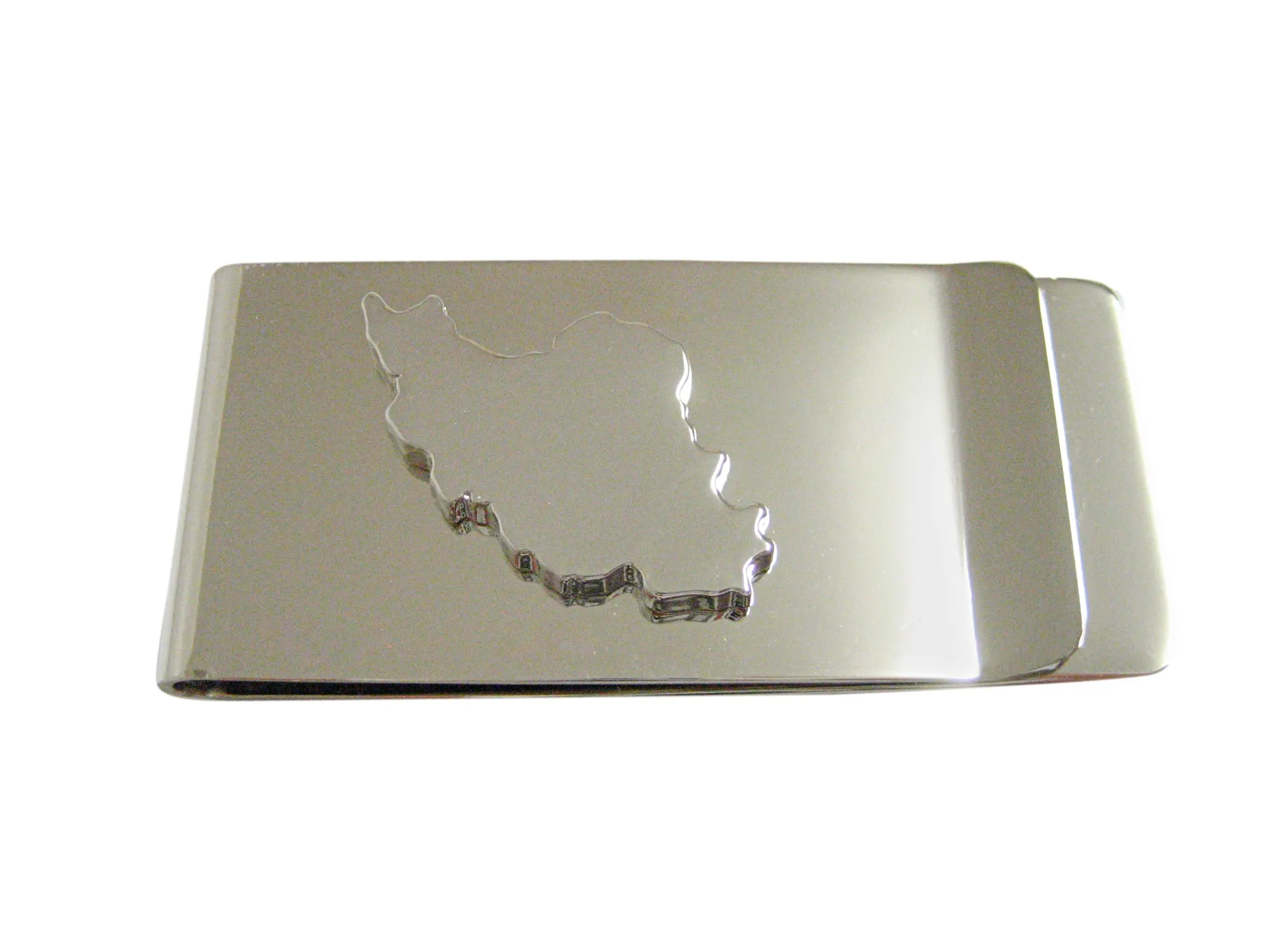 Iran Map Shape Money Clip