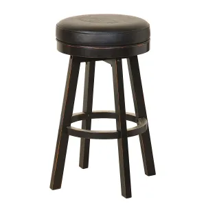 JD Wood Bar Stool - TN Charcoal Finish