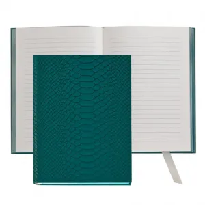 JOURNAL - GI - ARTISAN SPRUCE PYTHON EMBOSSED LEATHER