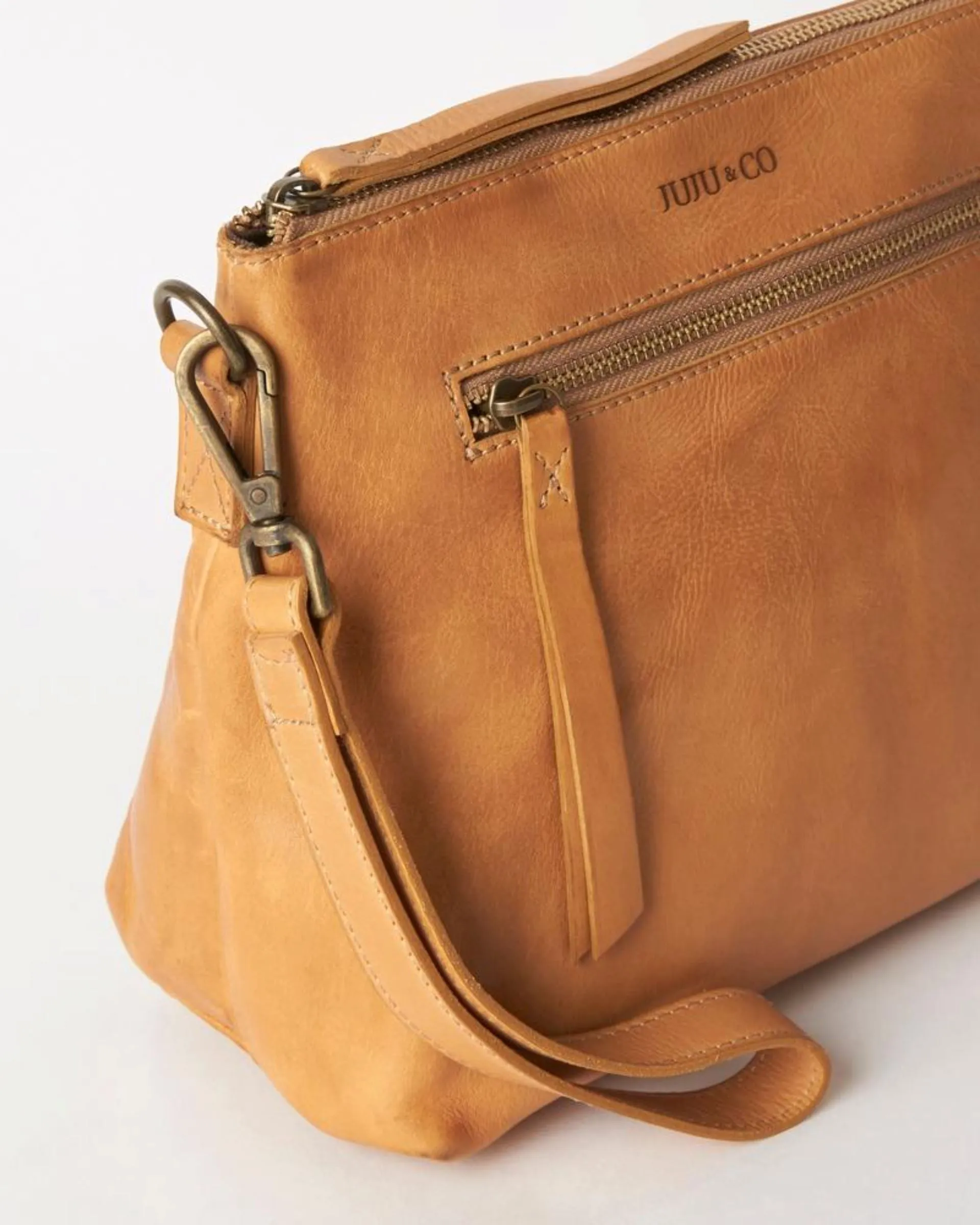 JUJU & CO Large Essential Pouch Bag - Tan