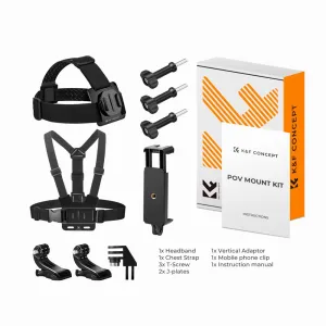 K&F Concept Head Strap & Chest Mount Set SKU.2290