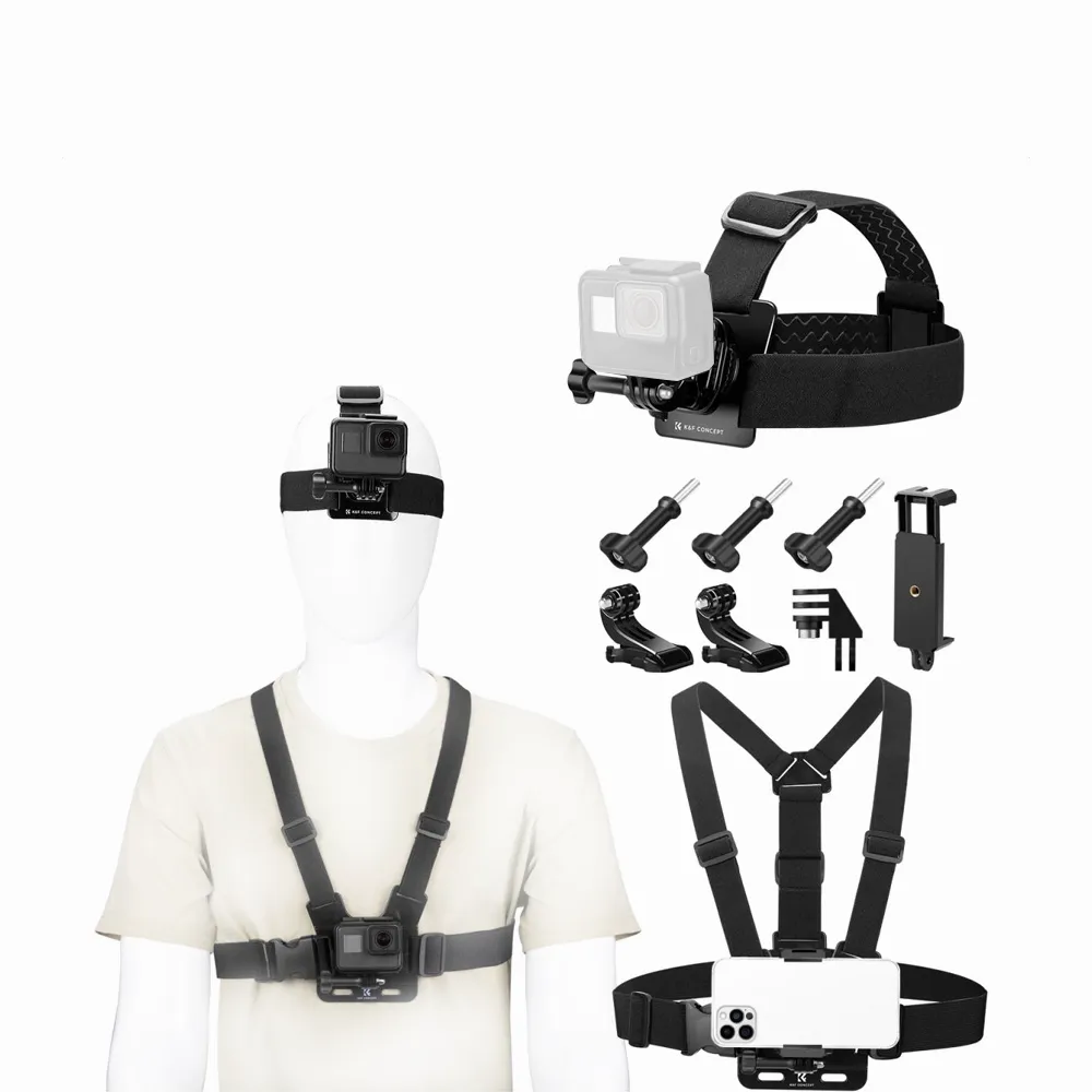 K&F Concept Head Strap & Chest Mount Set SKU.2290