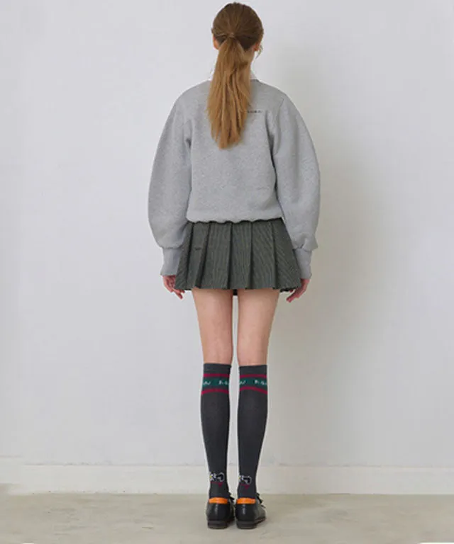 KANDINI Embossed-Logo SweatShirt - Gray