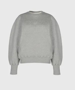 KANDINI Embossed-Logo SweatShirt - Gray