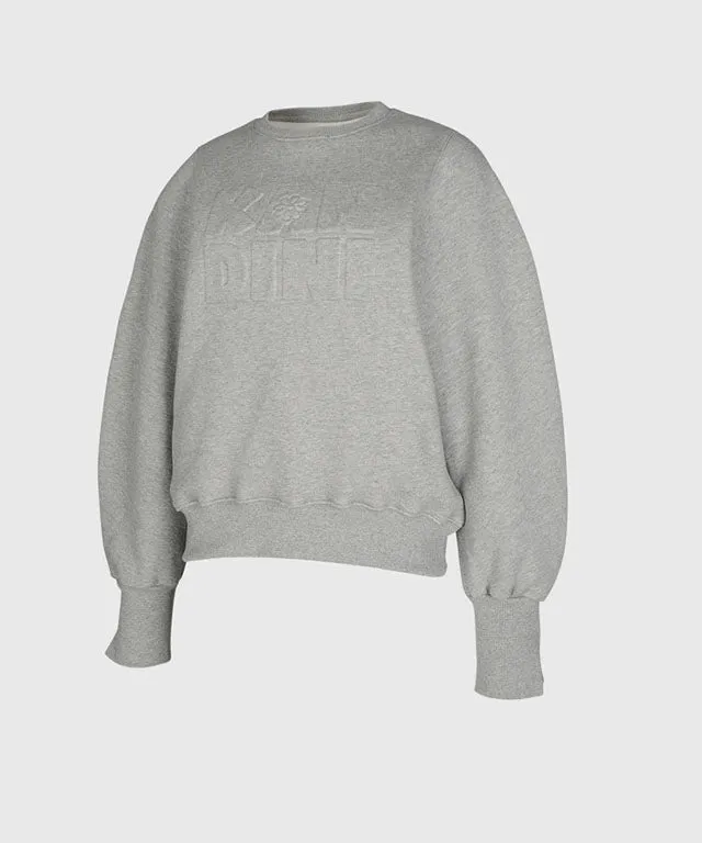 KANDINI Embossed-Logo SweatShirt - Gray